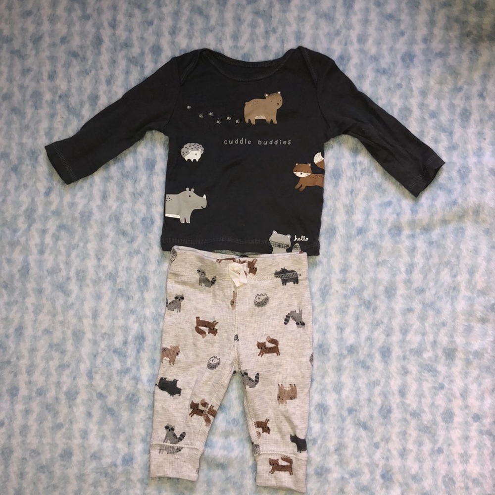 Carter’s cuddle buddies set (3months)